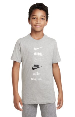Kids’ Sportswear Stacked Logo Graphic Tee
